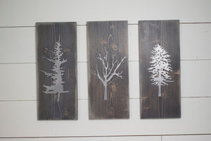 Tree Plaque Set of 3
