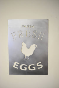 Chicken Eggs Sign Farm Fresh