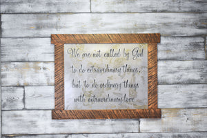Extraordinary things metal wall sign