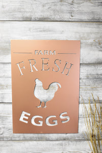 Chicken Eggs Sign Farm Fresh